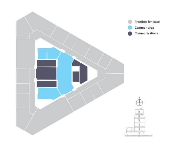 ground plan of a typical floor TR3